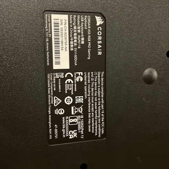 Corsair key board - Picture 3 of 3